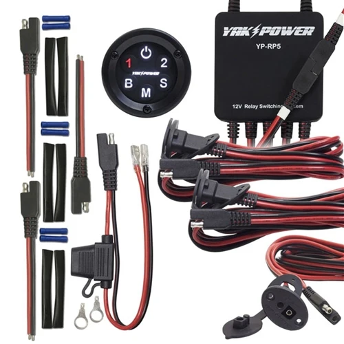 What size battery and wiring harness do i need to run a fish finder and navigation lights?