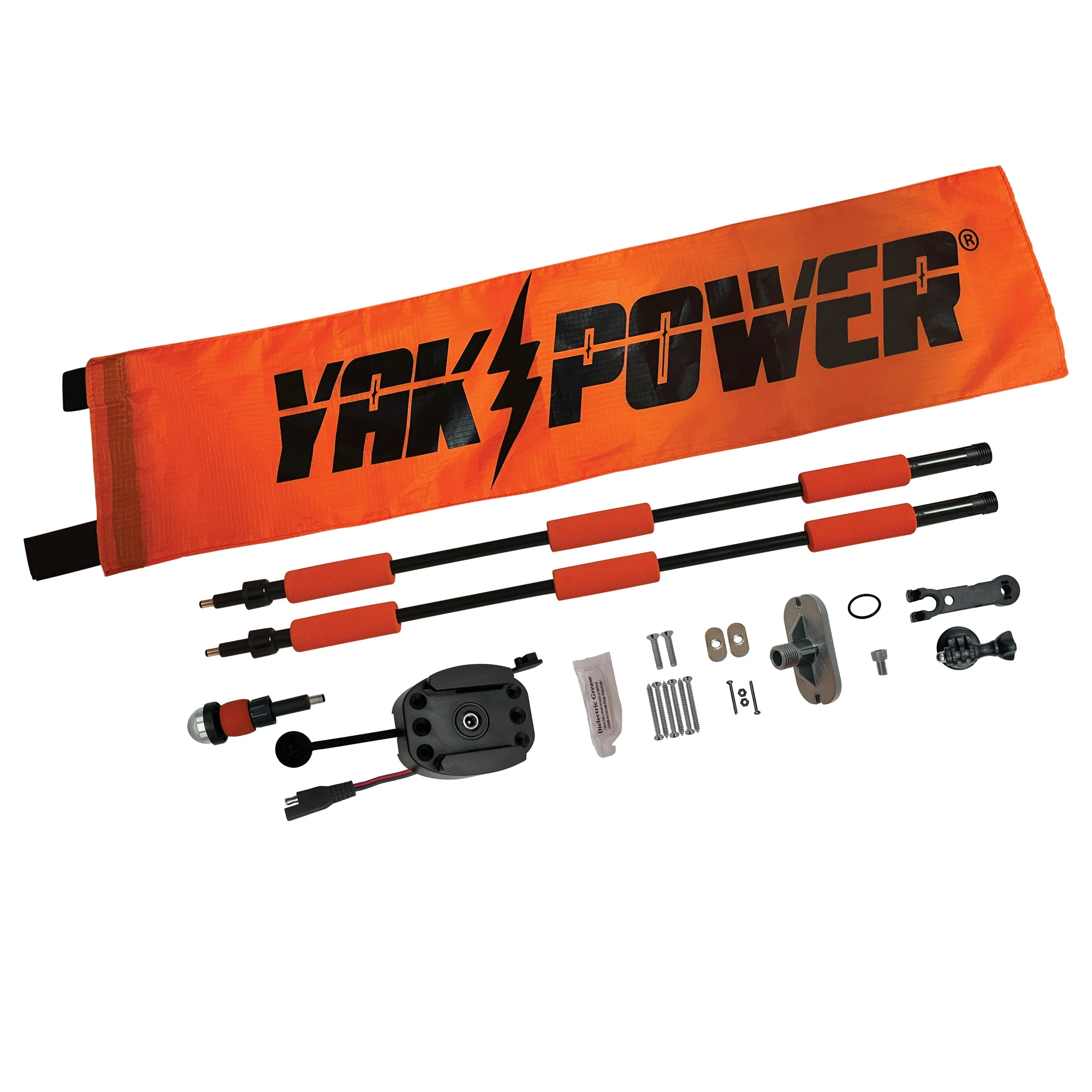 YP-LR360-PRO Lightning Rod - NEW & IMPROVED Threaded Power Connectors - Extendable Powered 360 Degree Safety Light, Flag, and Optional Accessory Mount Questions & Answers