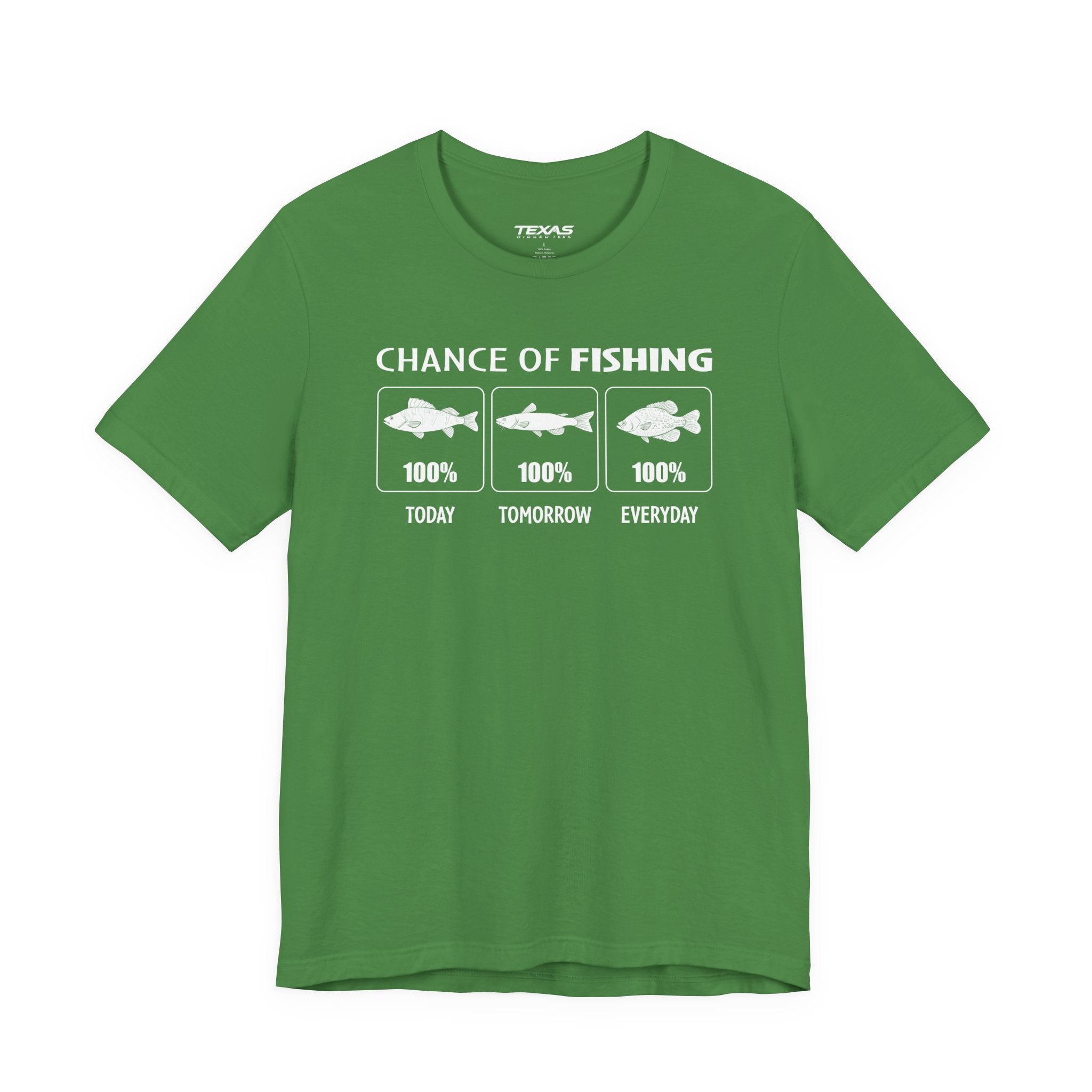 Chance of Fishing — Unisex Cotton Tee