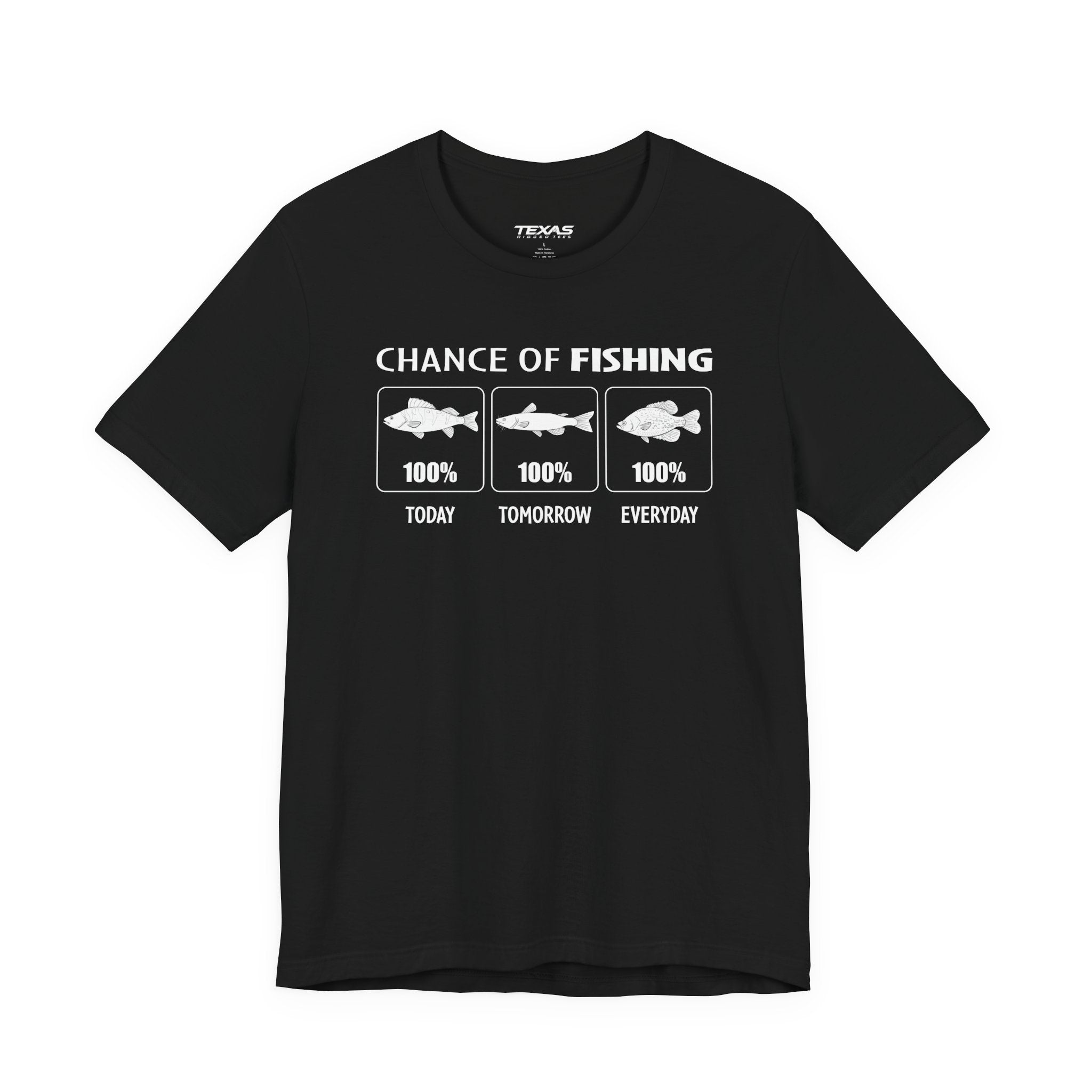 Chance of Fishing — Unisex Cotton Tee