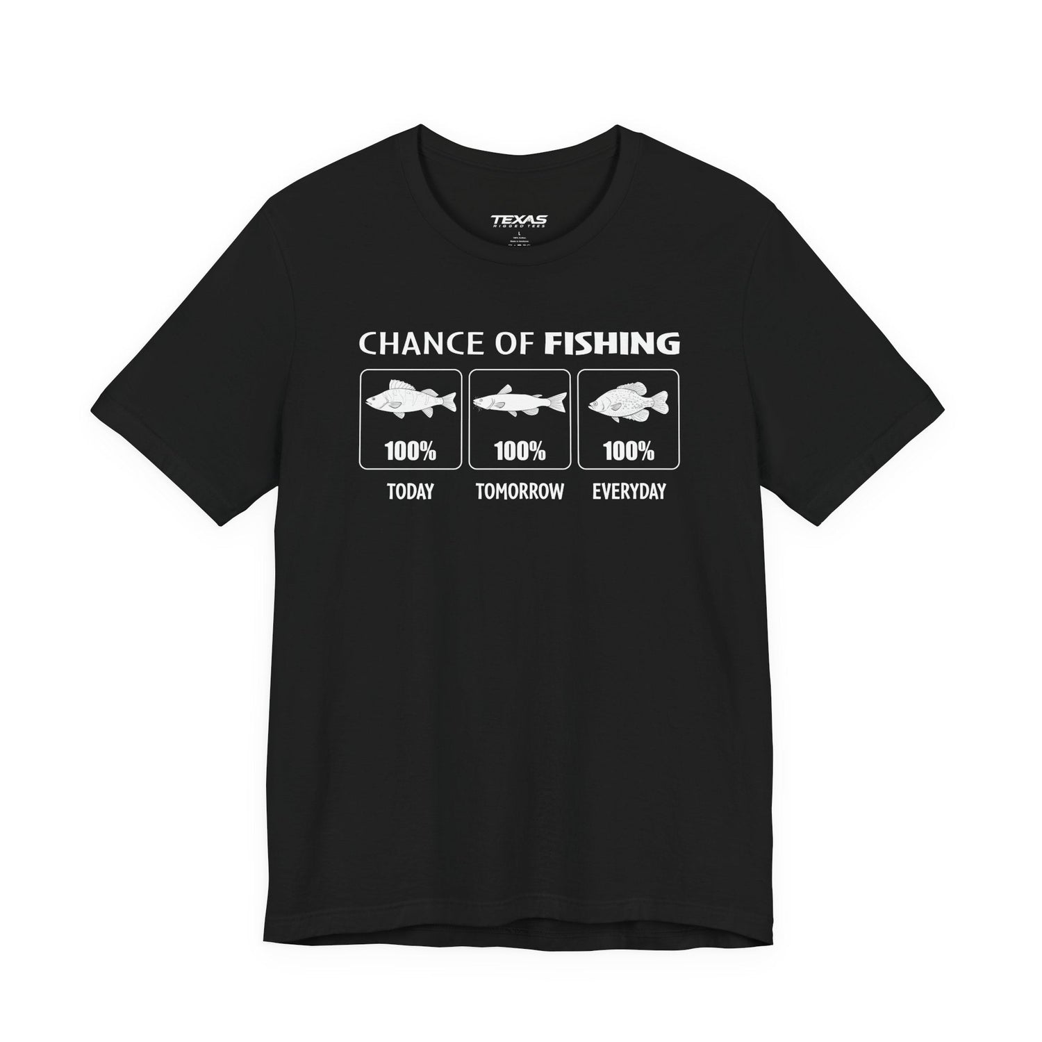 Chance of Fishing — Unisex Cotton Tee