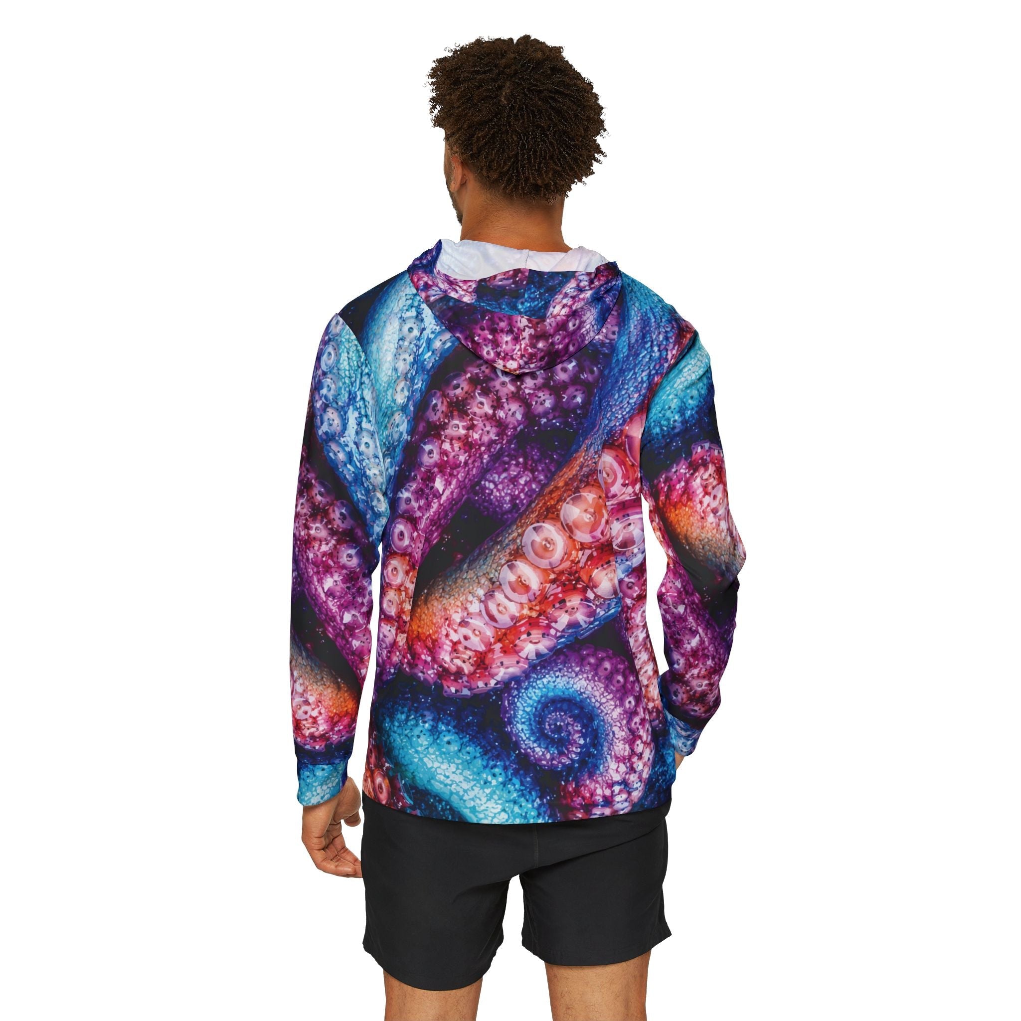 Colorful Octopus — Unisex Fishing Pullover Hoodie (SPF 50+)