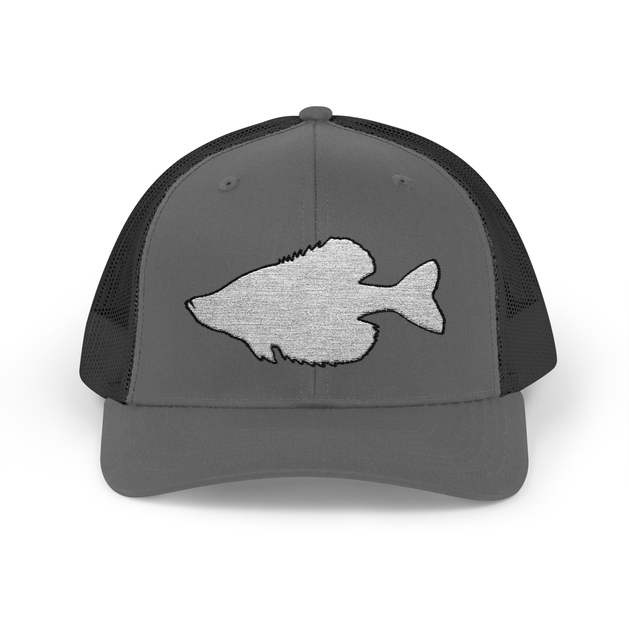 Crappie Silhouette — Embroidered Baseball Cap