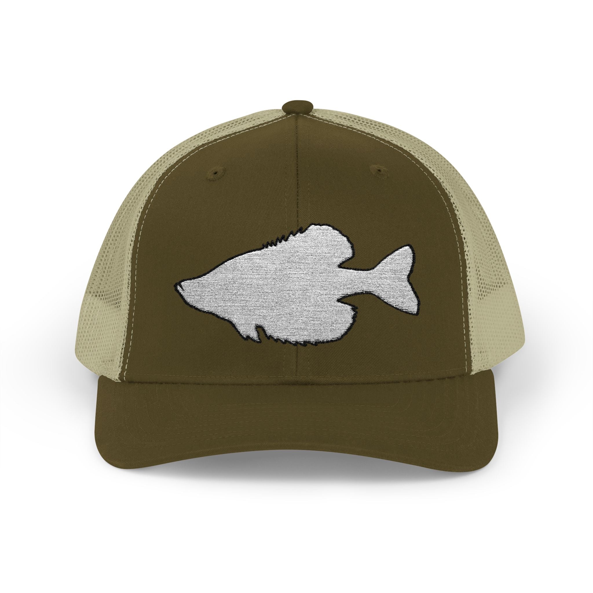 Crappie Silhouette — Embroidered Baseball Cap