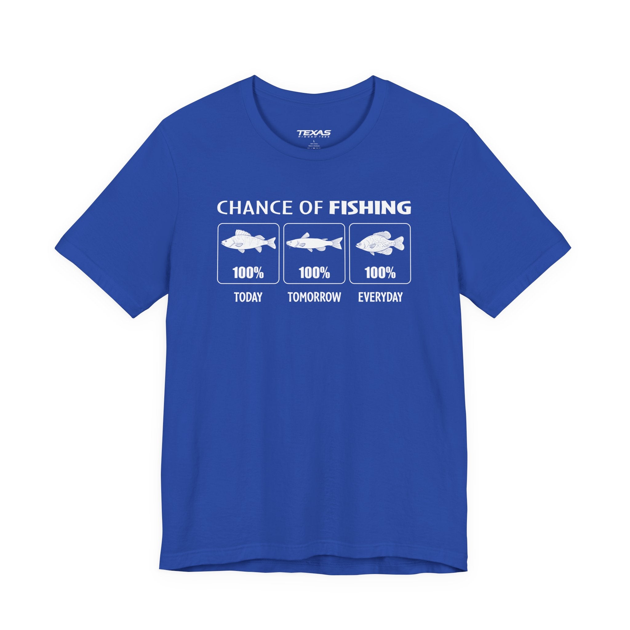Chance of Fishing — Unisex Cotton Tee