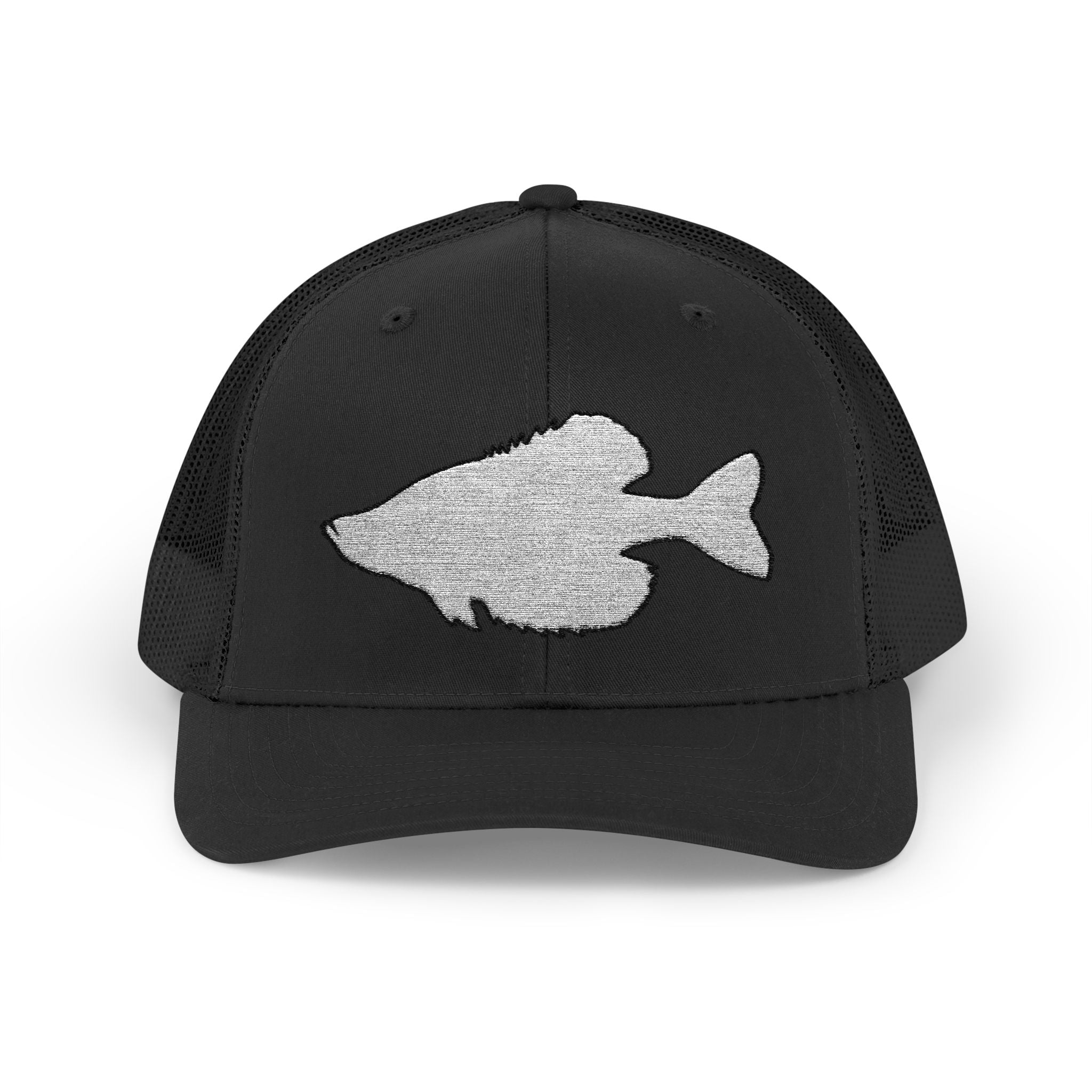 Crappie Silhouette — Embroidered Baseball Cap