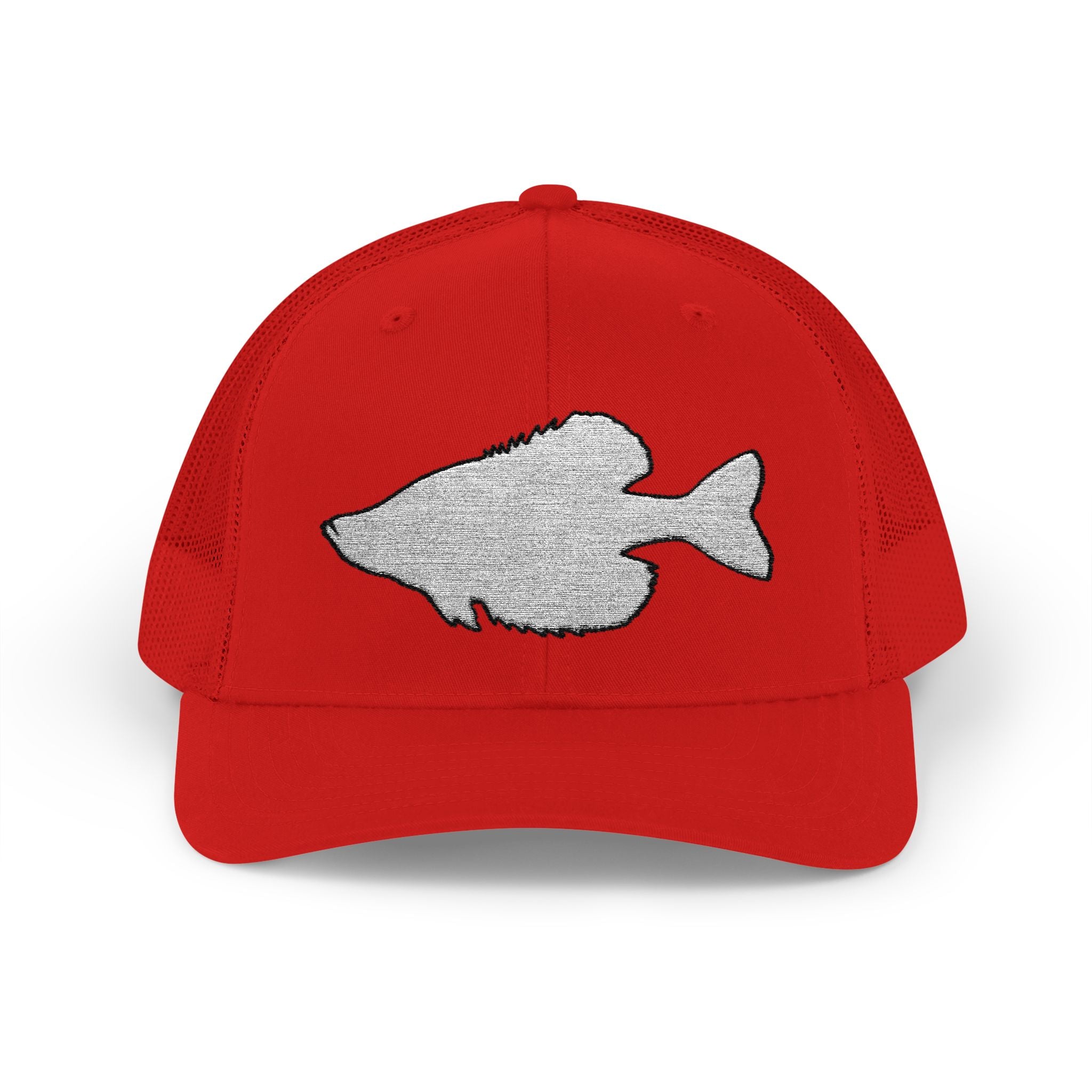 Crappie Silhouette — Embroidered Baseball Cap
