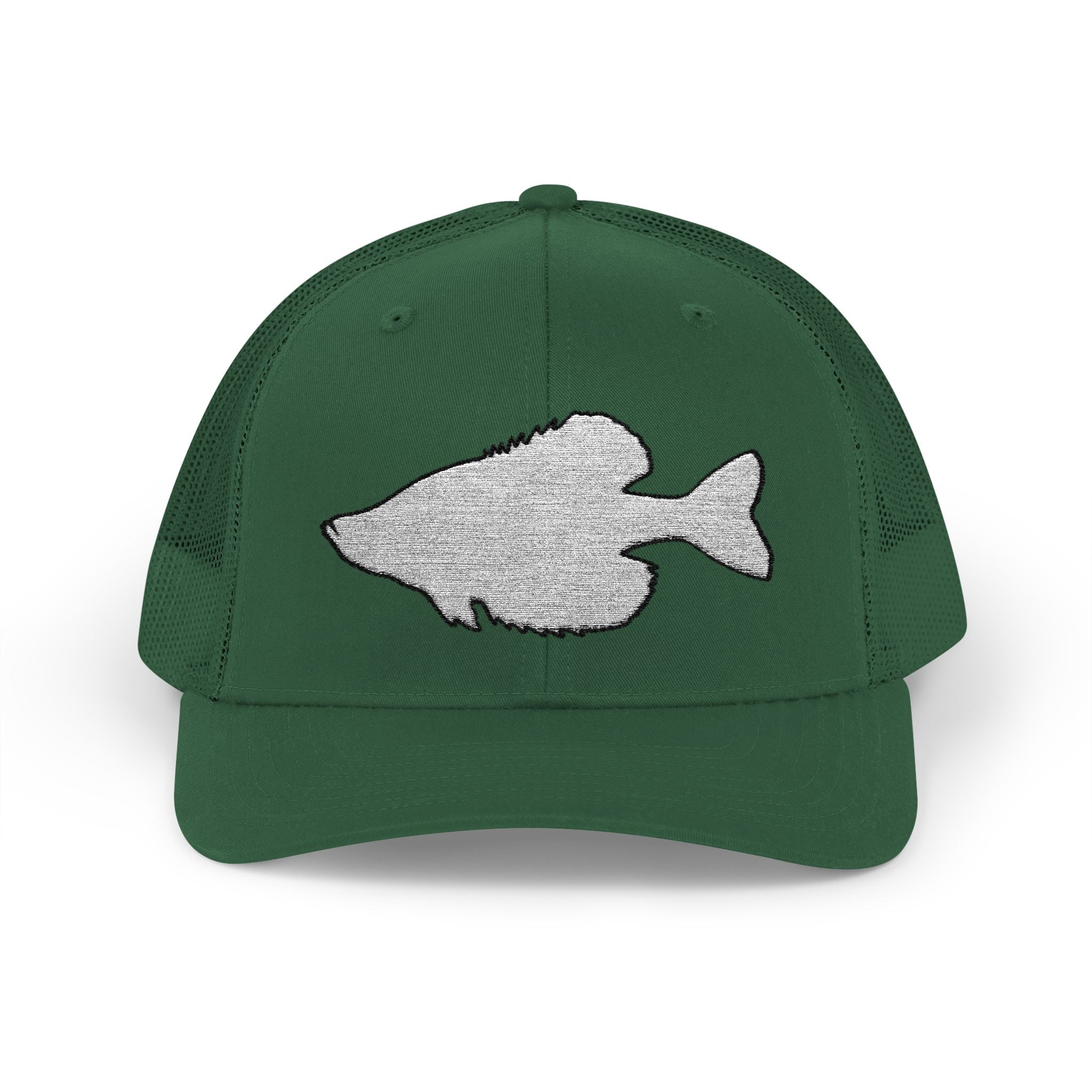 Crappie Silhouette — Embroidered Baseball Cap