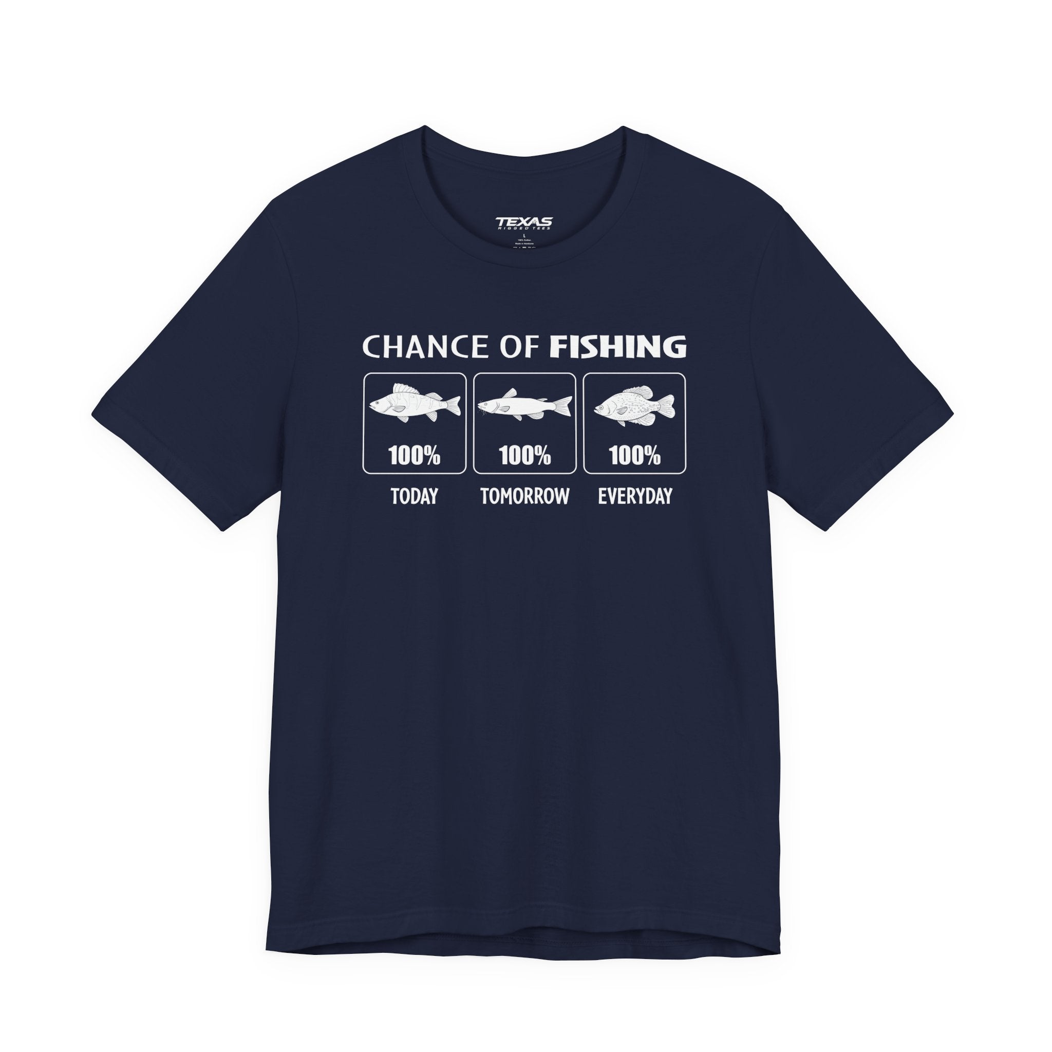 Chance of Fishing — Unisex Cotton Tee