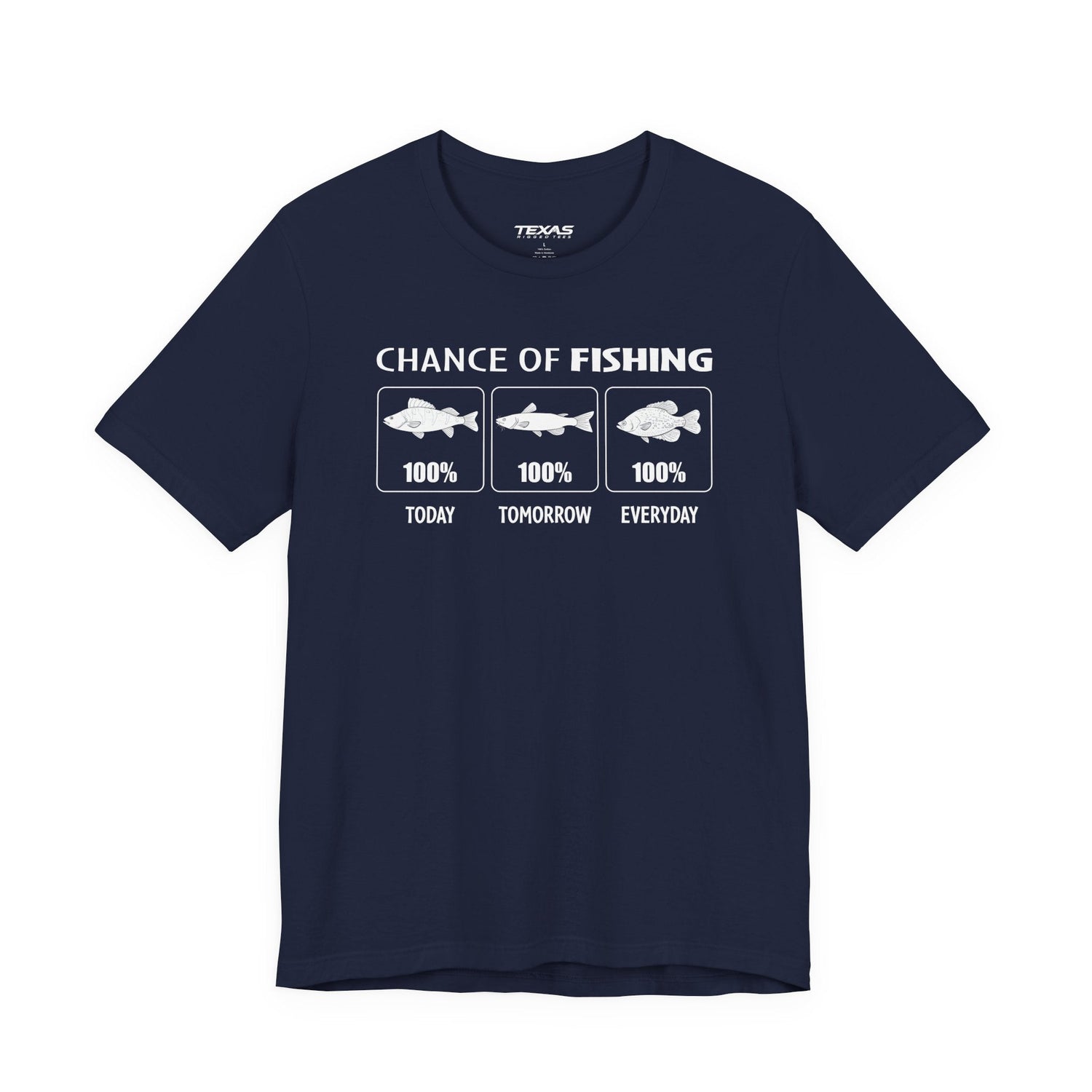 Chance of Fishing — Unisex Cotton Tee