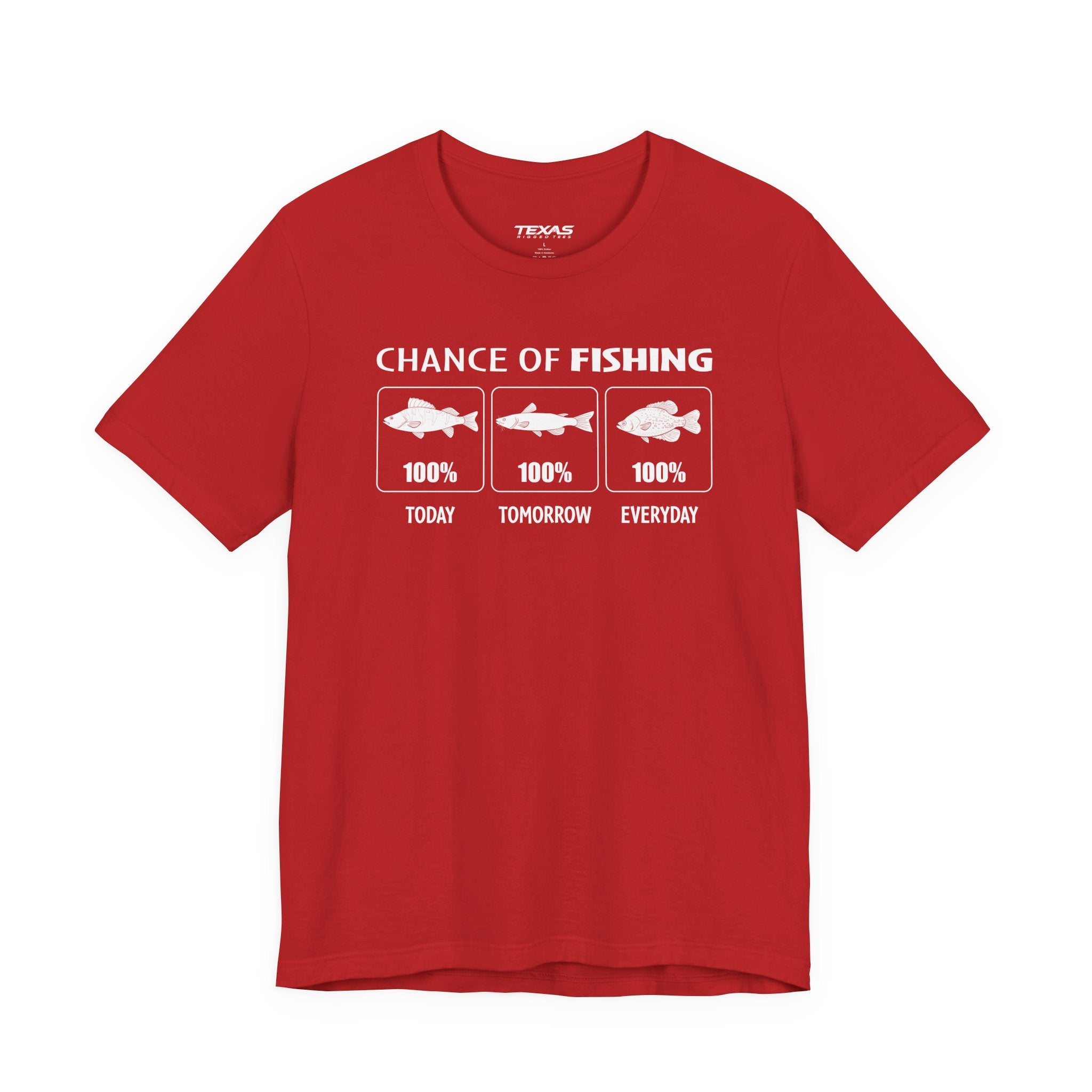 Chance of Fishing — Unisex Cotton Tee