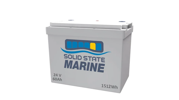 Solid State Marine 24V 60Ah Deep Cycle + Starting Battery for Trolling Motors