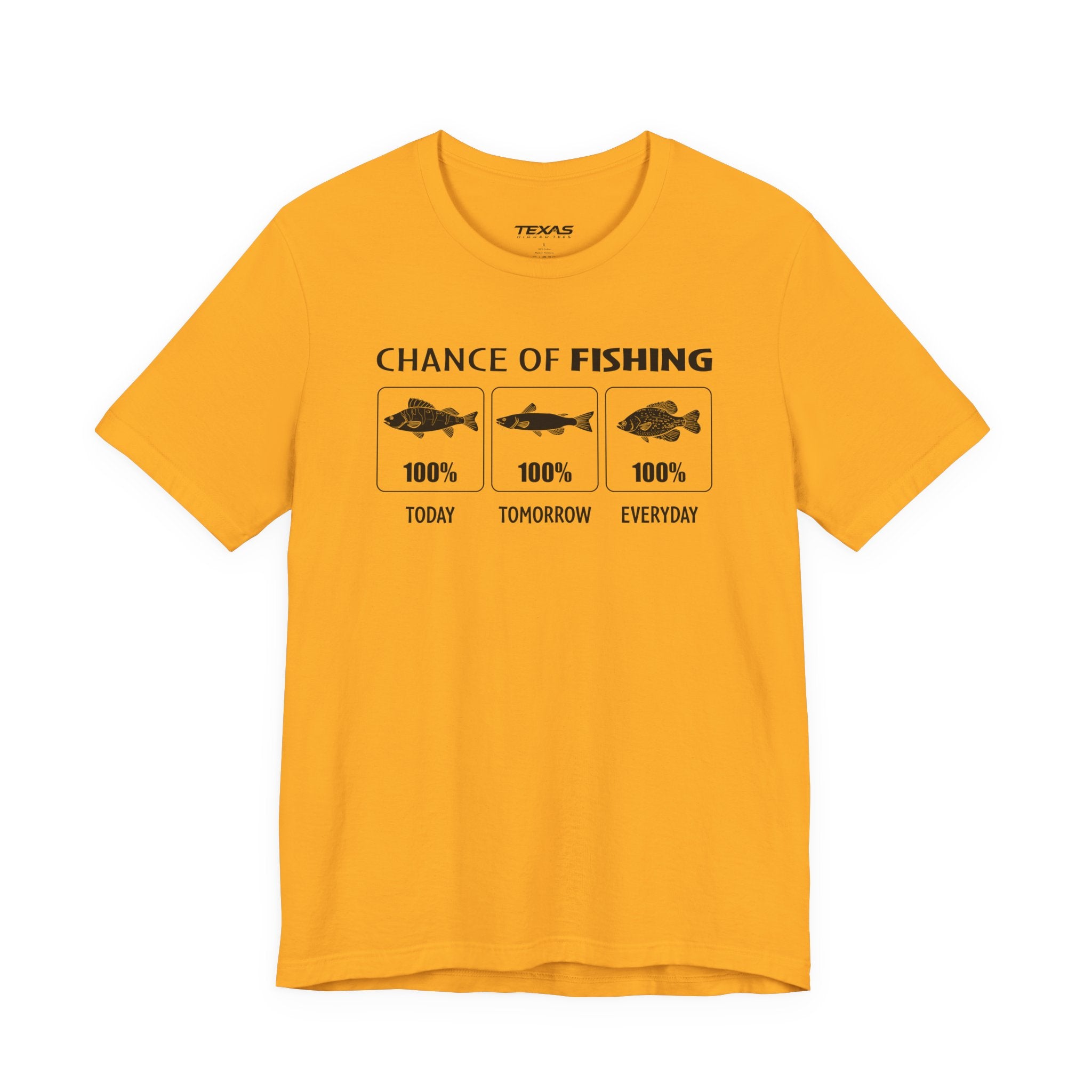 Chance of Fishing — Unisex Cotton Tee