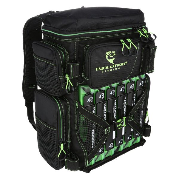 Evolution Outdoor Drift Series 3600 Tackle Backpack with 6 QuikLatch Trays