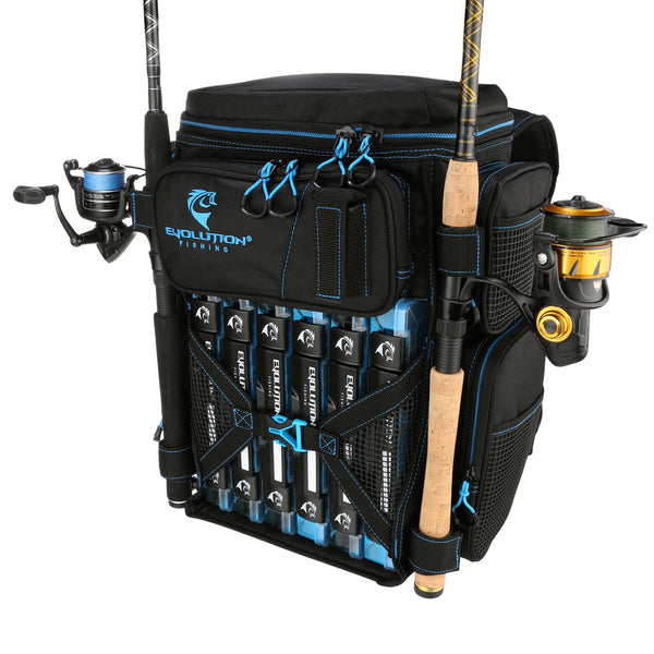 Evolution Outdoor Drift Series 3600 Tackle Backpack with 6 QuikLatch Trays