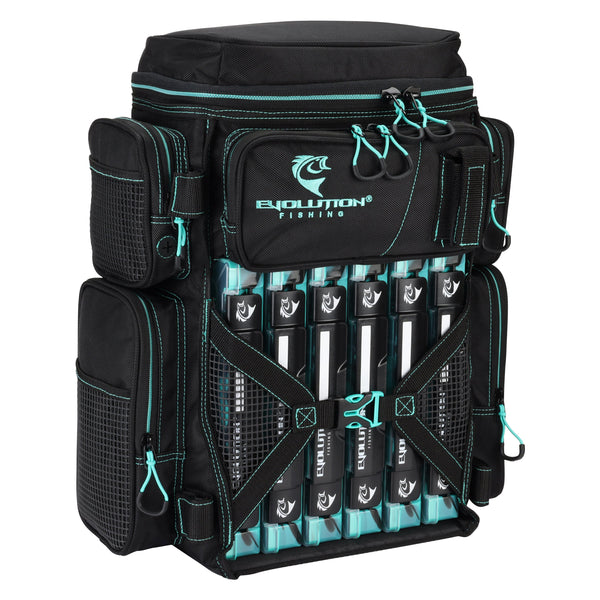Evolution Outdoor Drift Series 3600 Tackle Backpack with 6 QuikLatch Trays