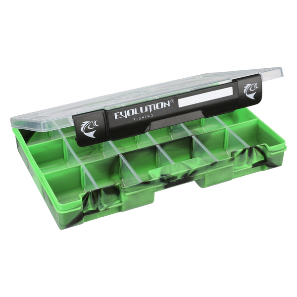 Evolution Outdoor Drift Series 3600 Tackle Tray - Clear Lid, Removable Dividers