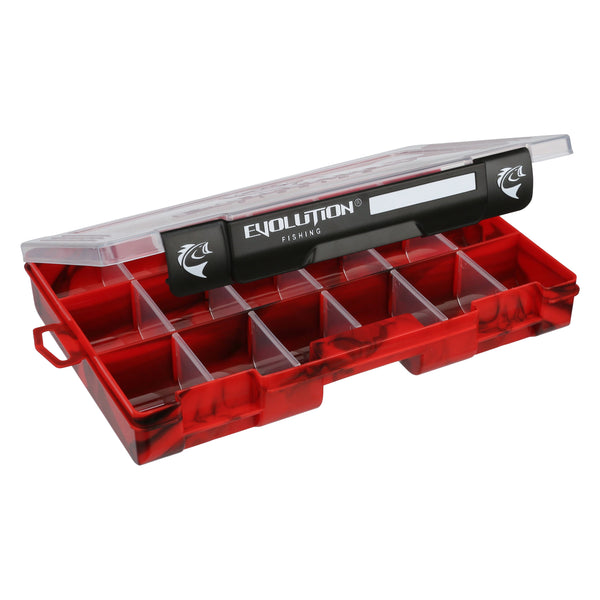Evolution Outdoor Drift Series 3600 Tackle Tray - Clear Lid, Removable Dividers