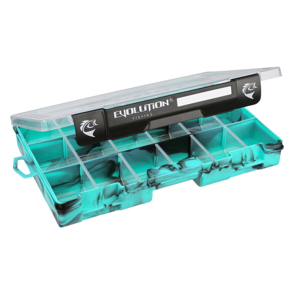 Evolution Outdoor Drift Series 3600 Tackle Tray - Clear Lid, Removable Dividers