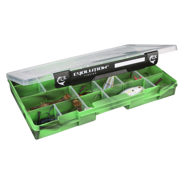 Evolution Outdoor Drift Series 3700 Tackle Tray - Clear Lid, Removable Dividers