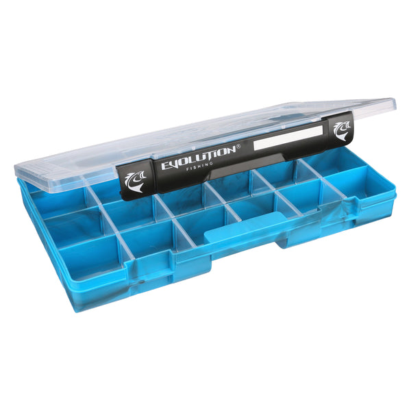 Evolution Outdoor Drift Series 3700 Tackle Tray - Clear Lid, Removable Dividers