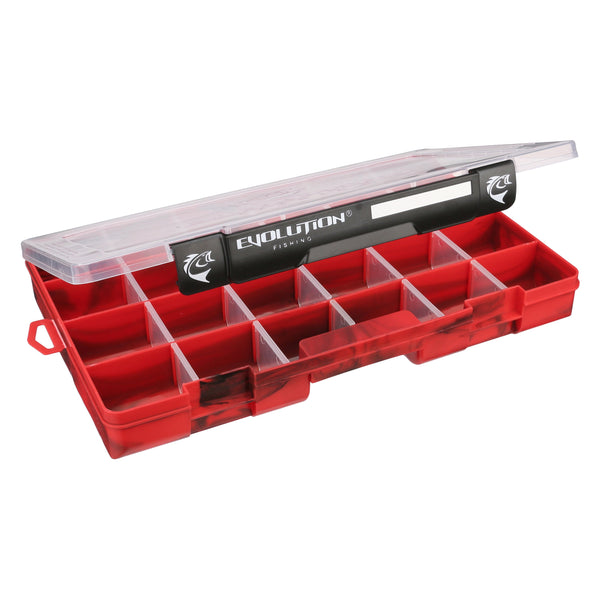 Evolution Outdoor Drift Series 3700 Tackle Tray - Clear Lid, Removable Dividers