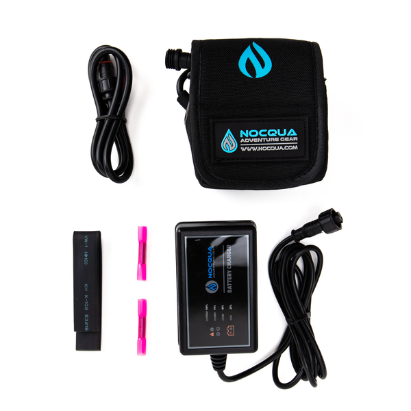 NOCQUA 4.4Ah Pro Power Kit - 12V Lithium Battery with 2A Charger for Fish Finders