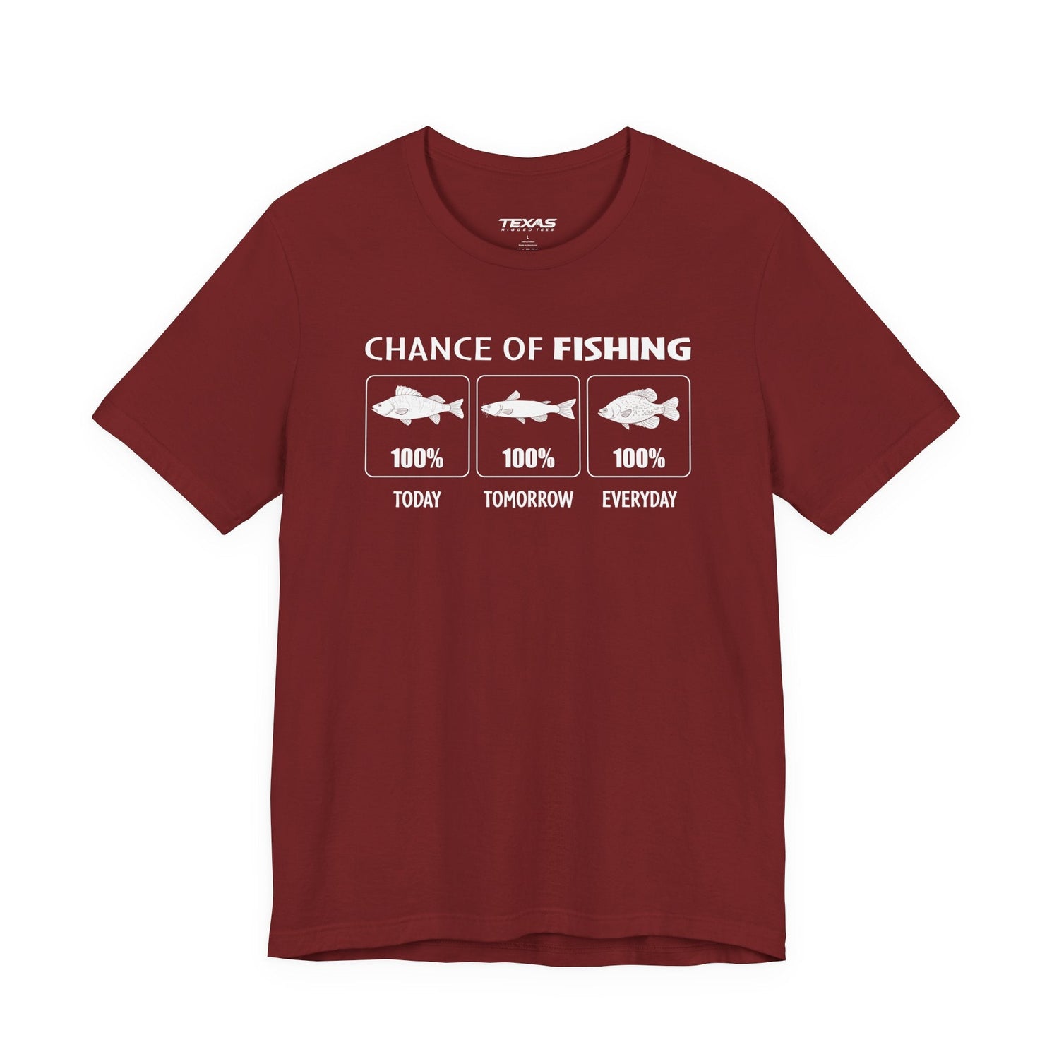 Chance of Fishing — Unisex Cotton Tee