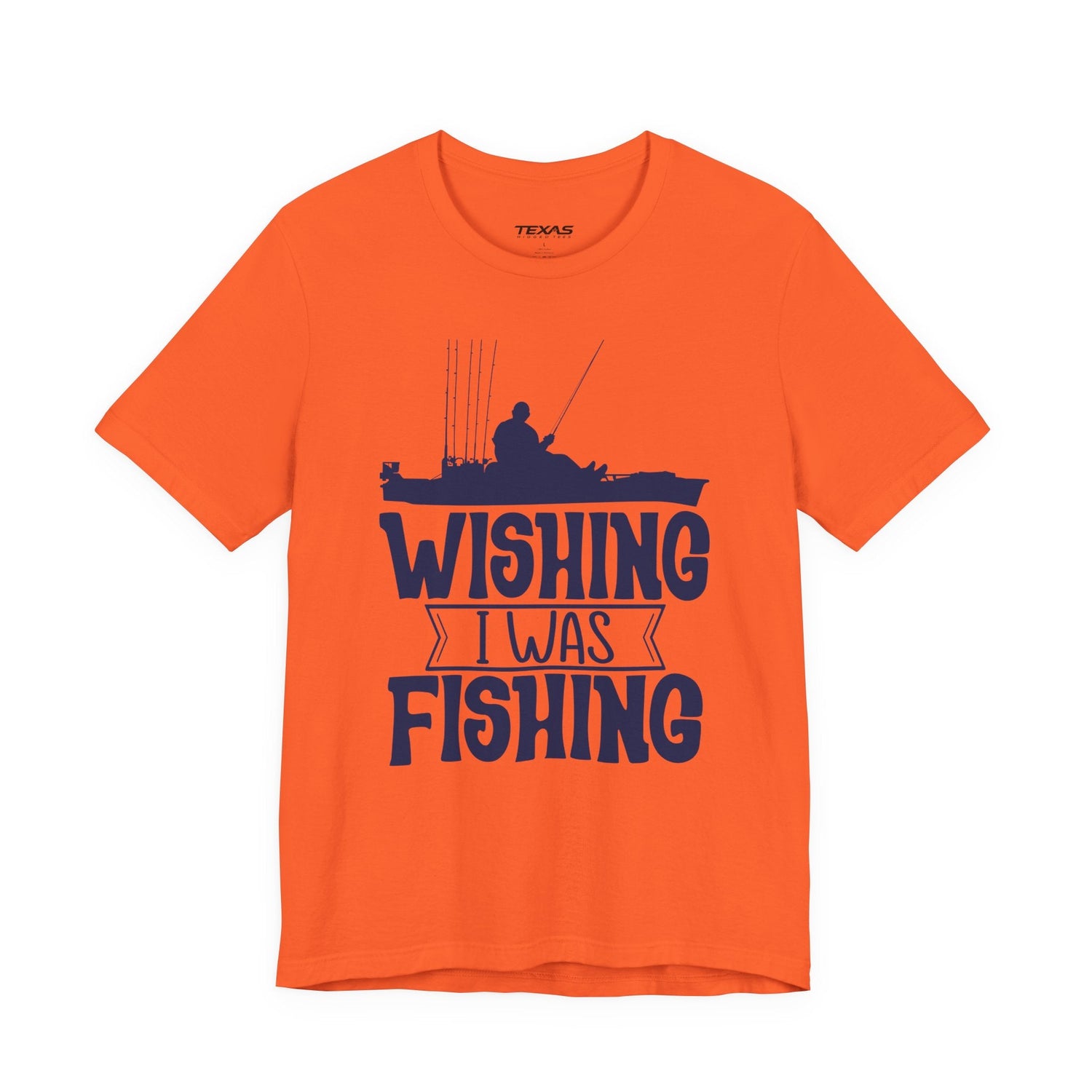 Wishing I Was Fishing (Kayak Edition) — Unisex Cotton Tee