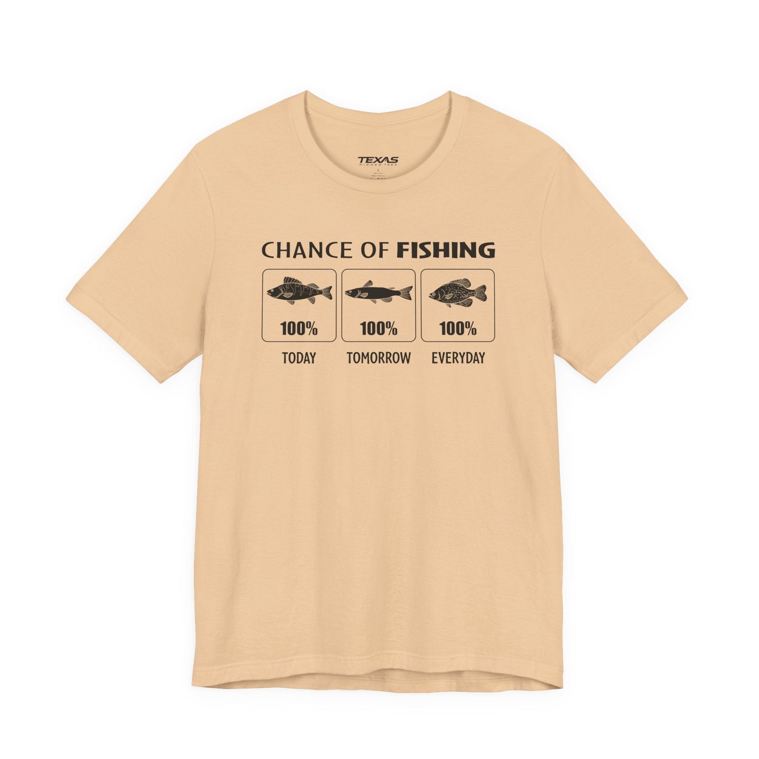 Chance of Fishing — Unisex Cotton Tee