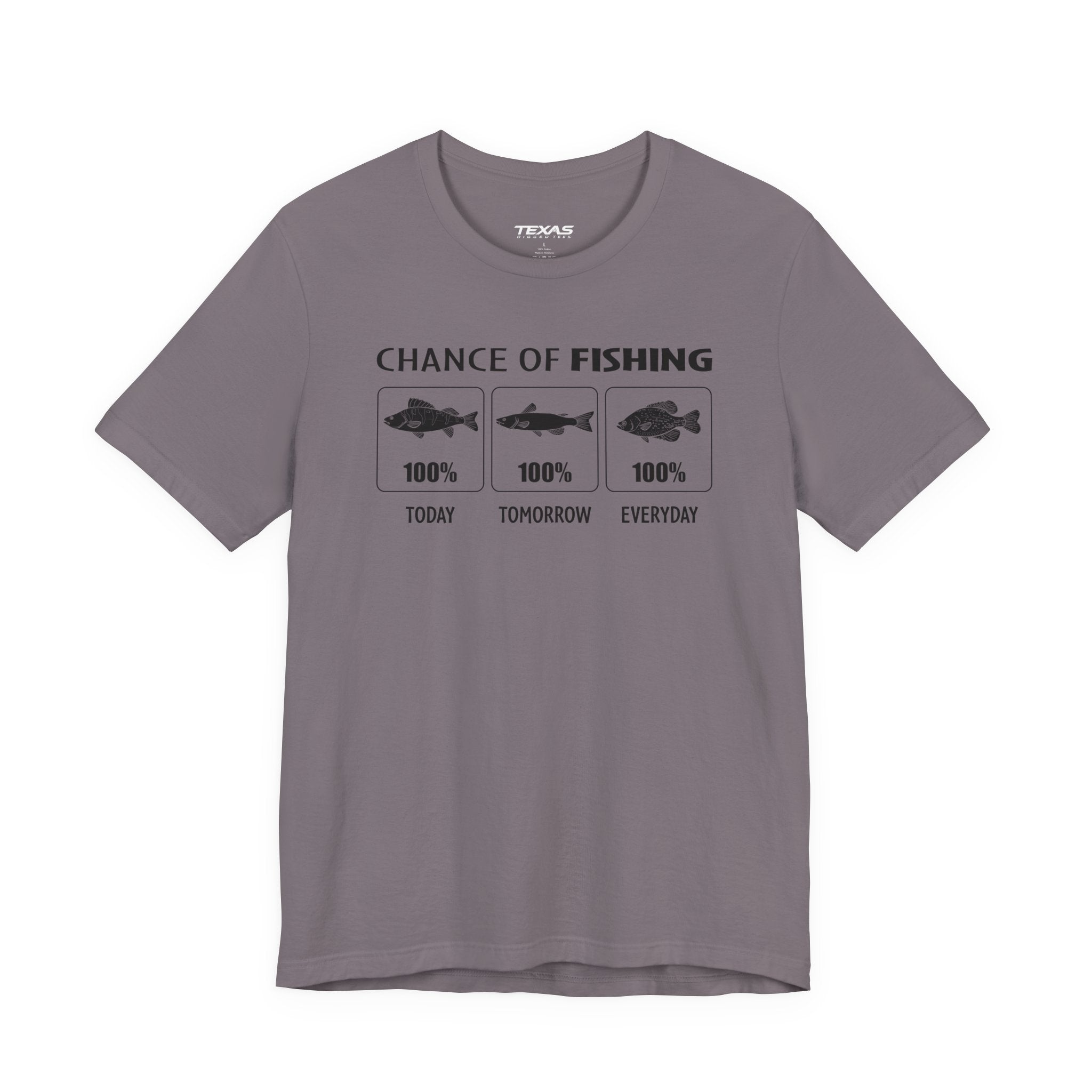 Chance of Fishing — Unisex Cotton Tee