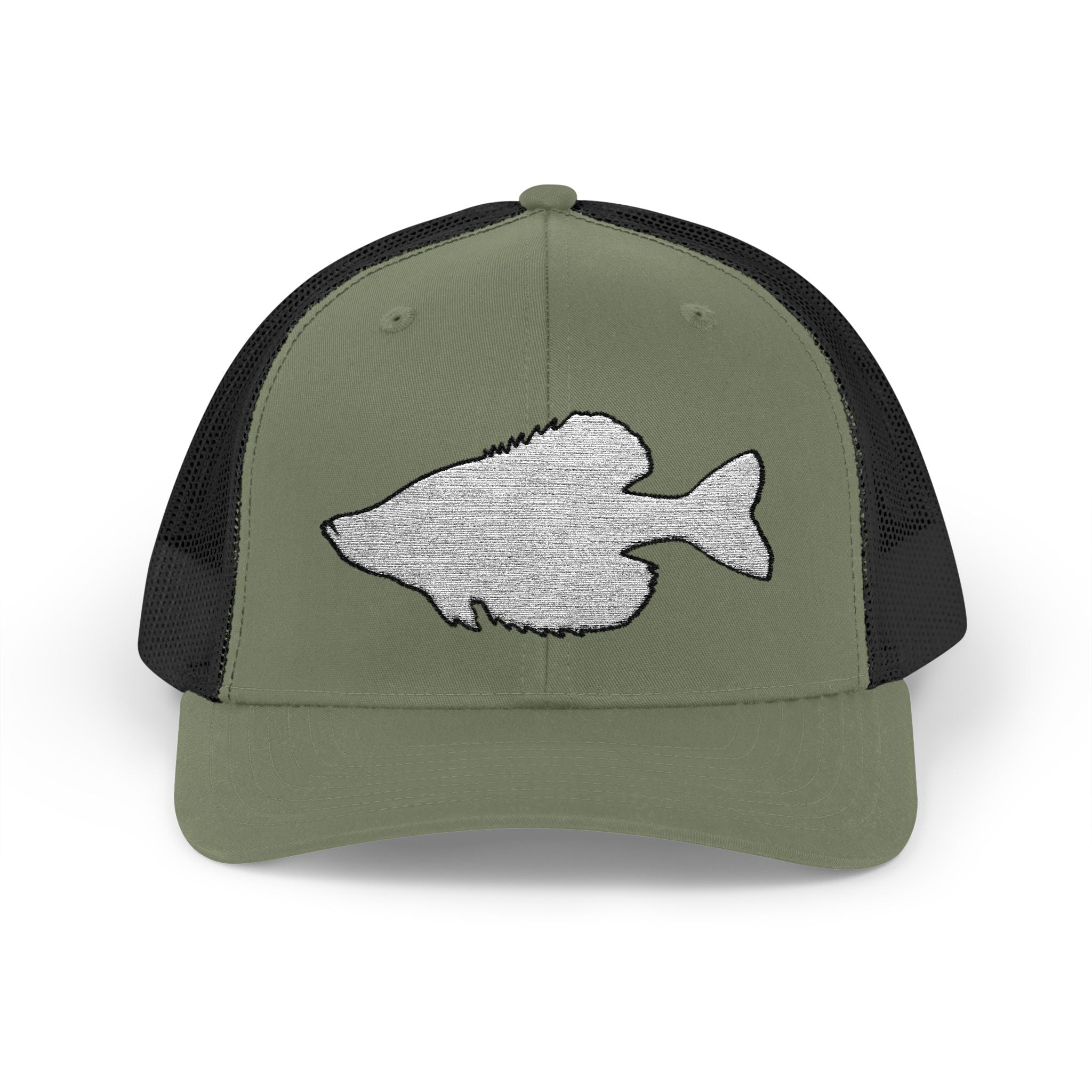 Crappie Silhouette — Embroidered Baseball Cap