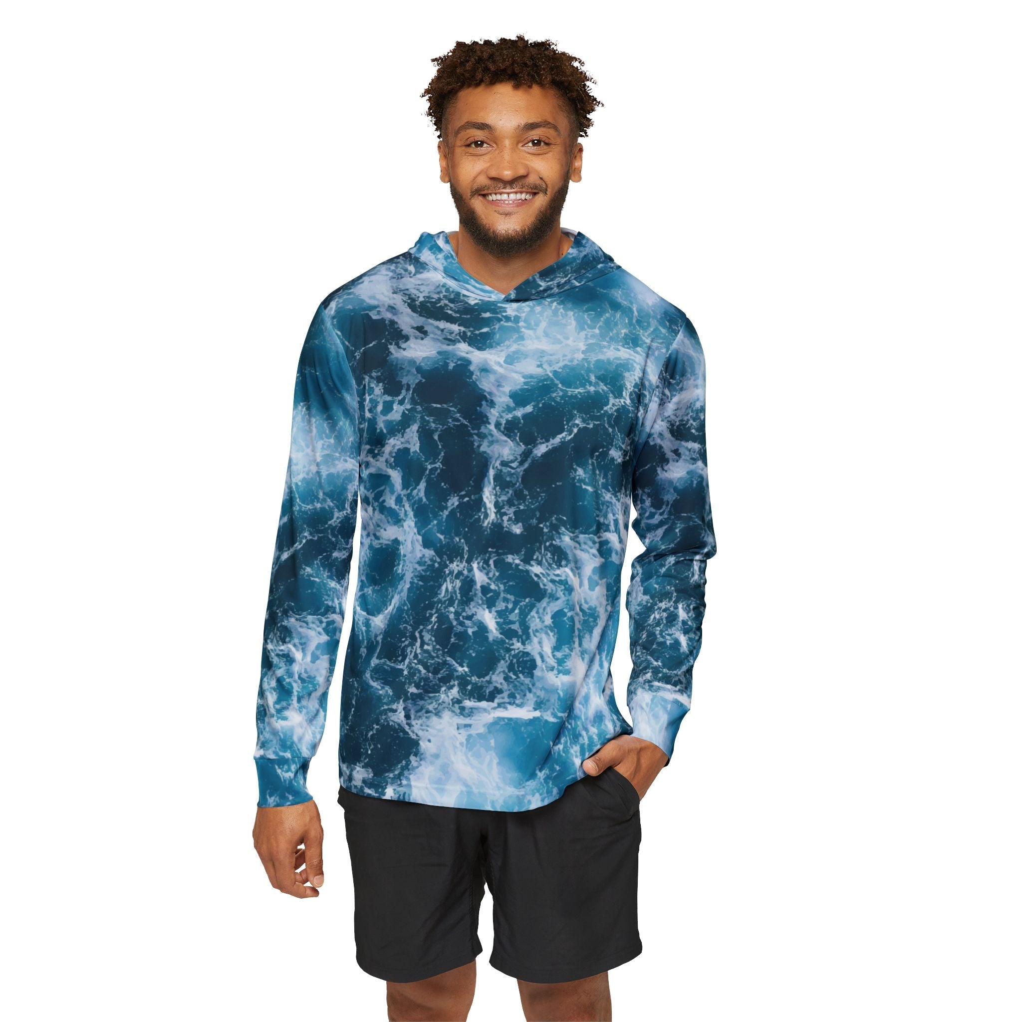 Rough Water — Unisex Fishing Pullover Hoodie (SPF 50+)