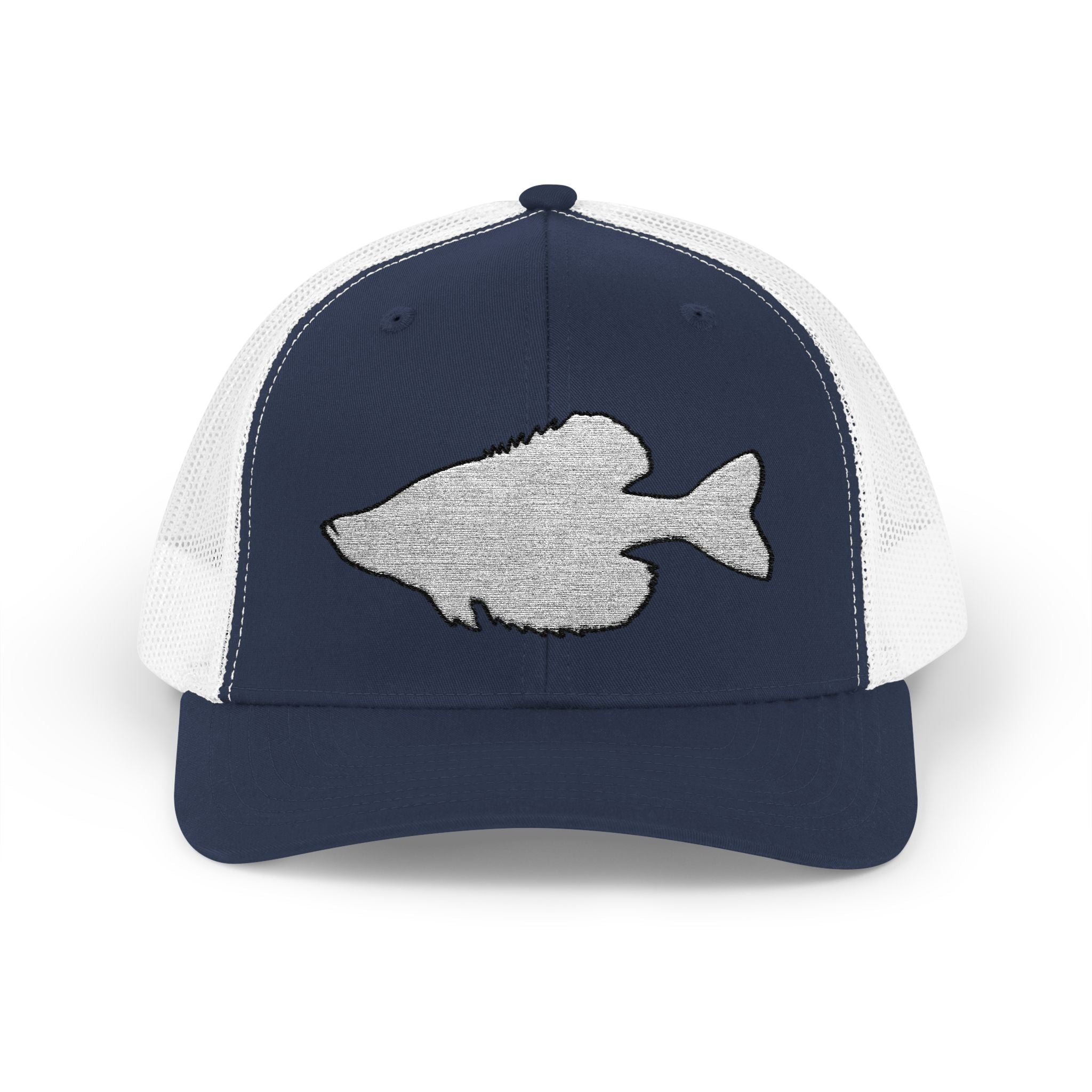 Crappie Silhouette — Embroidered Baseball Cap