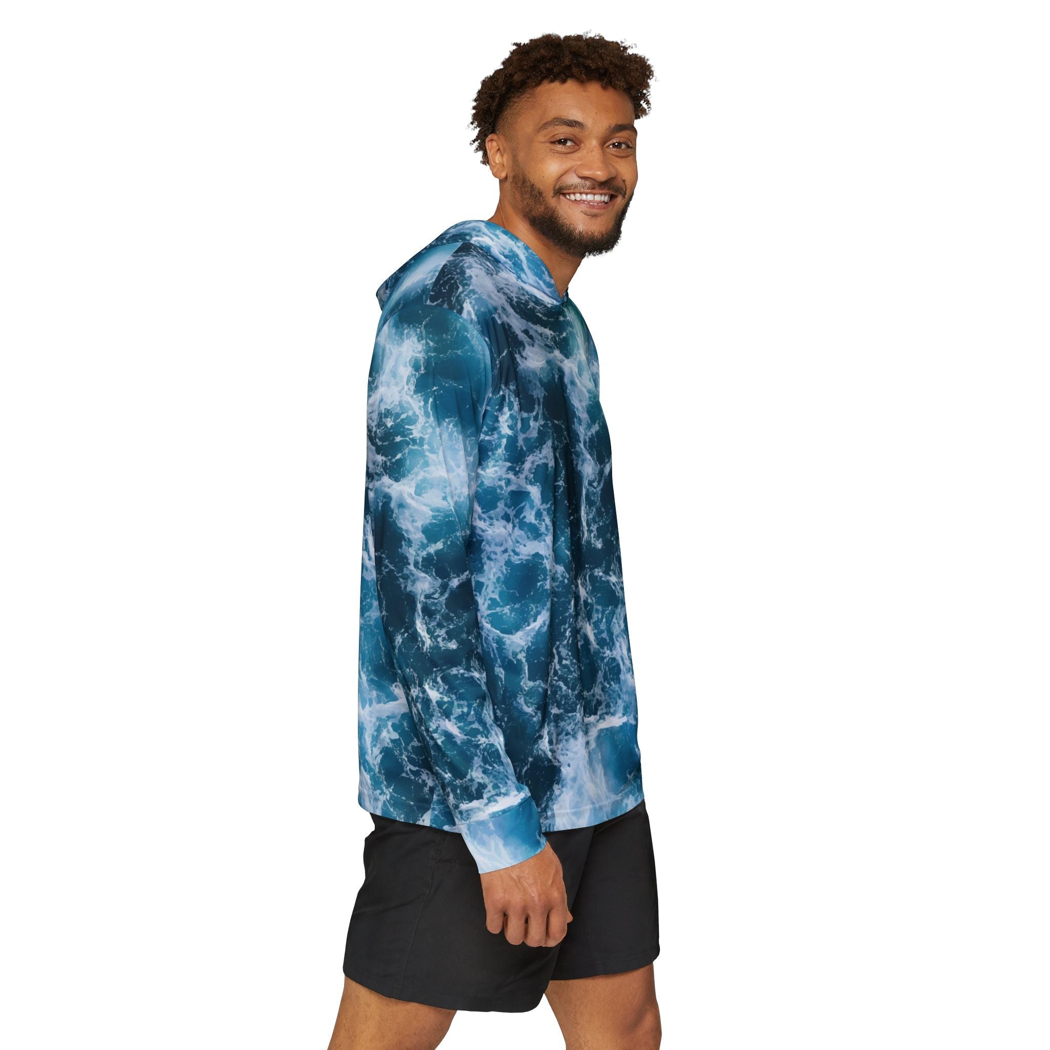 Rough Water — Unisex Fishing Pullover Hoodie (SPF 50+)