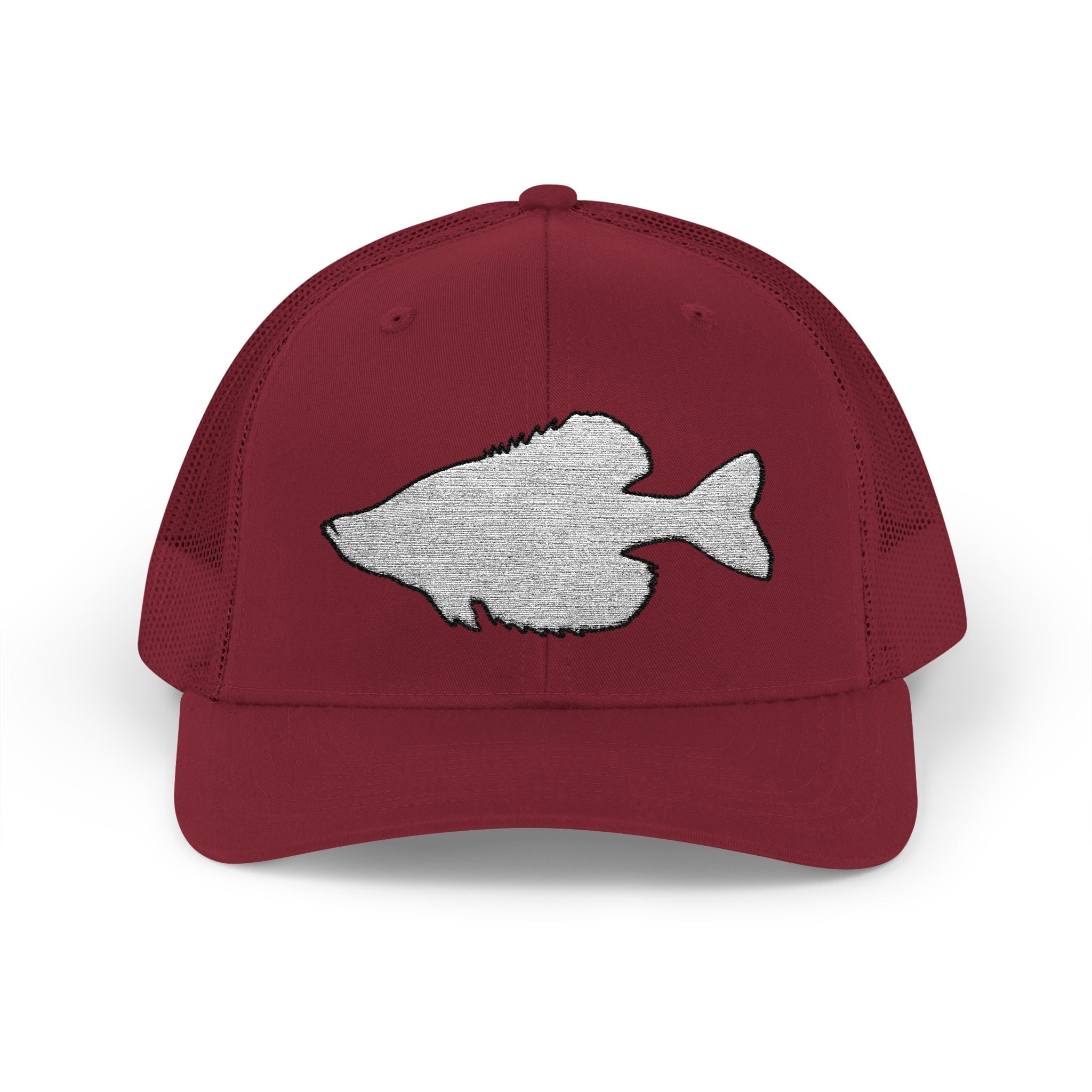 Crappie Silhouette — Embroidered Baseball Cap