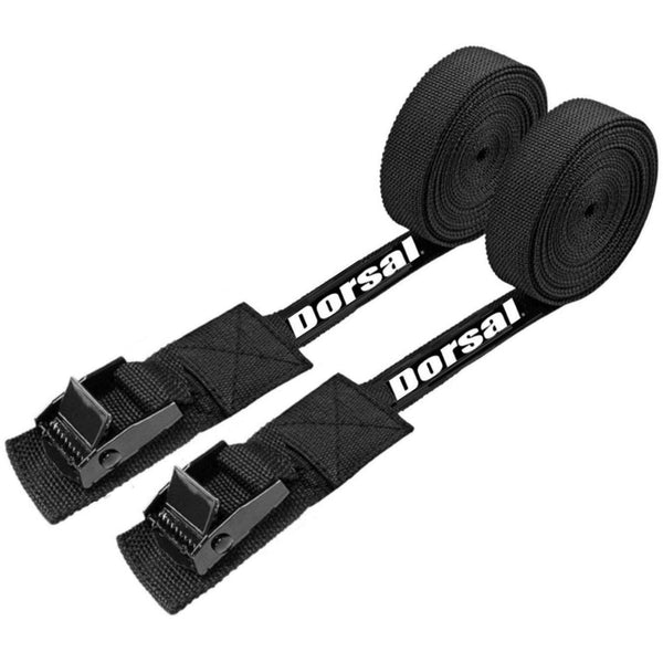 DORSAL Tie-Down Straps for Padded Roof Rack Crossbars, 2-Pack