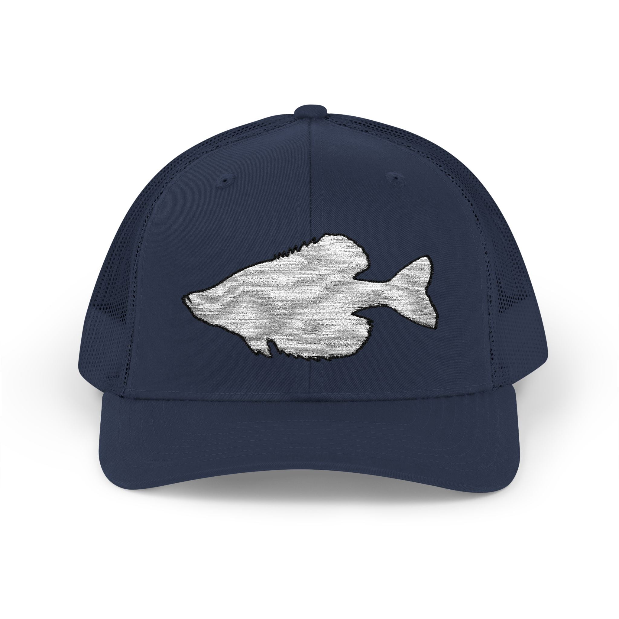 Crappie Silhouette — Embroidered Baseball Cap