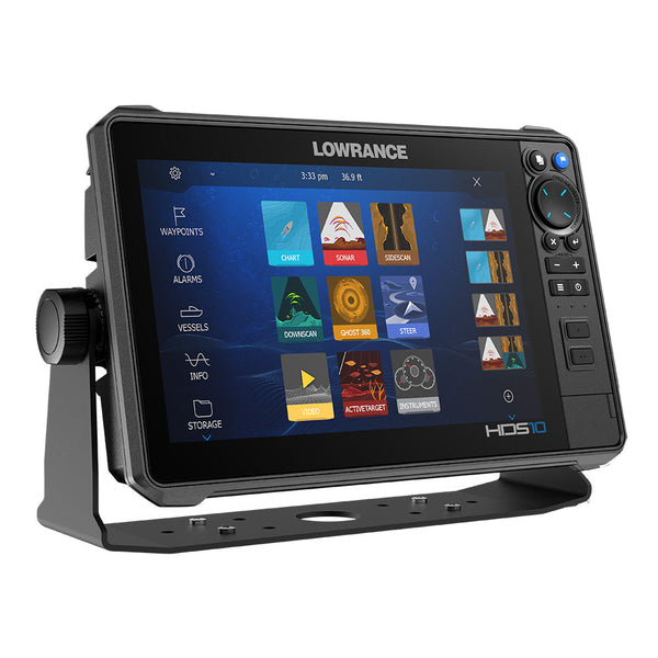 Lowrance HDS PRO 10 Fish Finder with Active Imaging HD 3-in-1 Transducer and C-MAP DISCOVER OnBoard