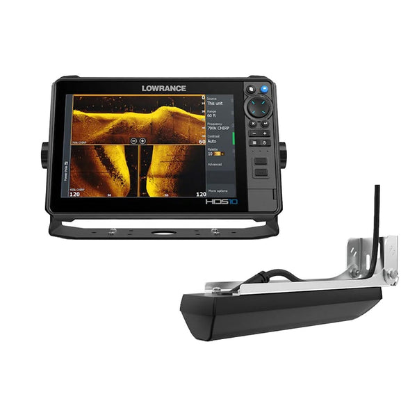 Lowrance HDS PRO 10 Fish Finder with Active Imaging HD 3-in-1 Transducer and C-MAP DISCOVER OnBoard