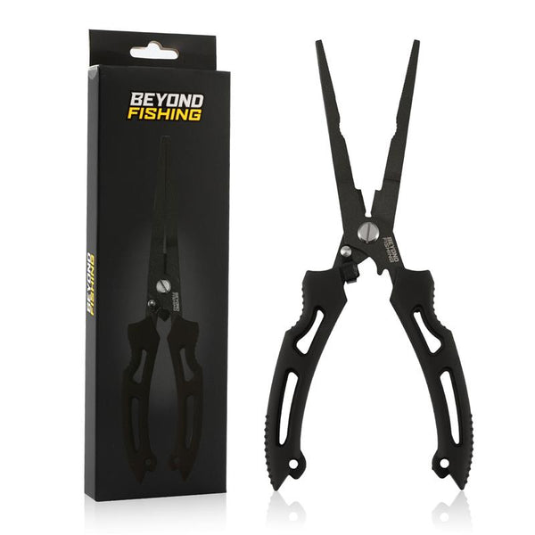 Beyond Braid 8.5" Long Nose Fishing Pliers with Serrated Line Cutter