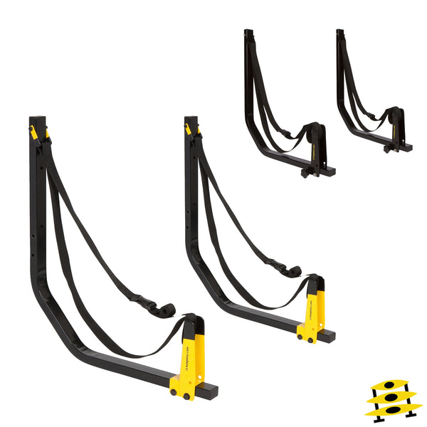 Suspenz Deluxe Kayak Wall Storage Rack with Load-Assist Pivot Arms