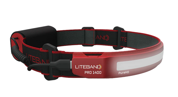 Liteband PRO 1400 Lumen PureHD Wide Beam Rechargeable Headlamp