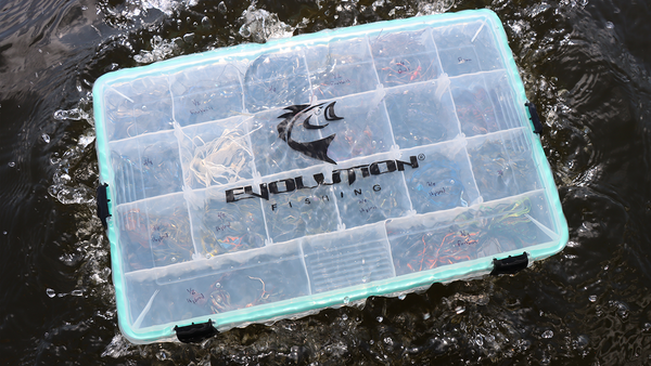 Evolution Outdoor 3700 4-Latch Waterproof Tackle Tray - Seafoam