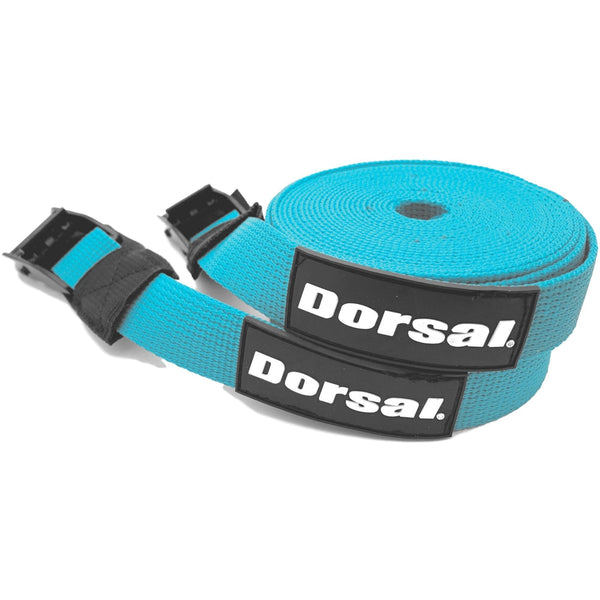 DORSAL Tie-Down Straps for Padded Roof Rack Crossbars, 2-Pack