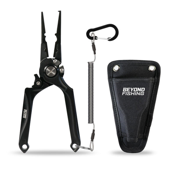 Beyond Braid Pro Aluminum Series 8" Fishing Pliers with Sheath and Lanyard