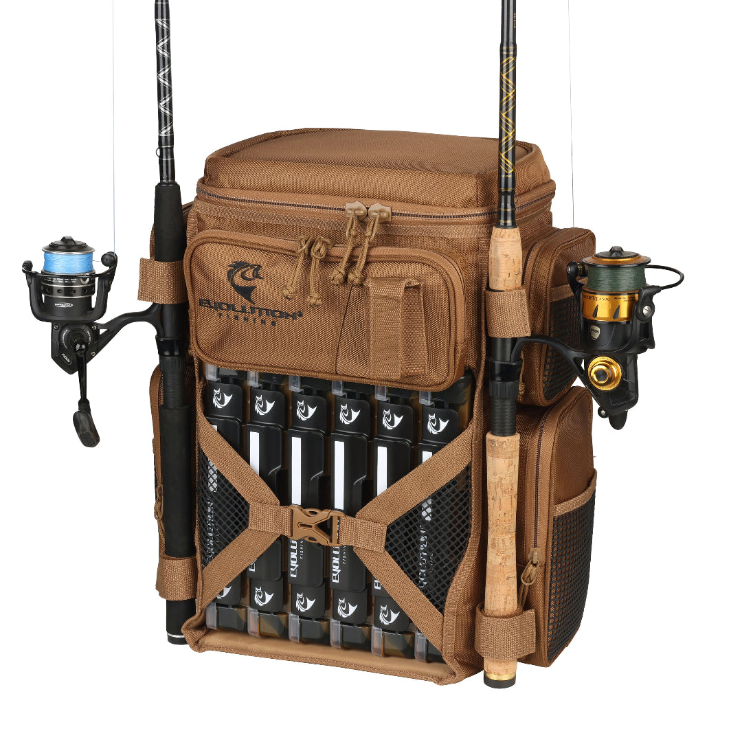 Evolution Drift Series Battle Pack 3600 Tackle Backpack Tiger