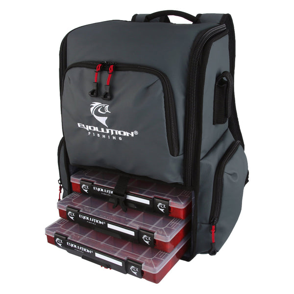 Evolution Outdoor Largemouth 3.0 Tackle Backpack with Three 3600 Trays