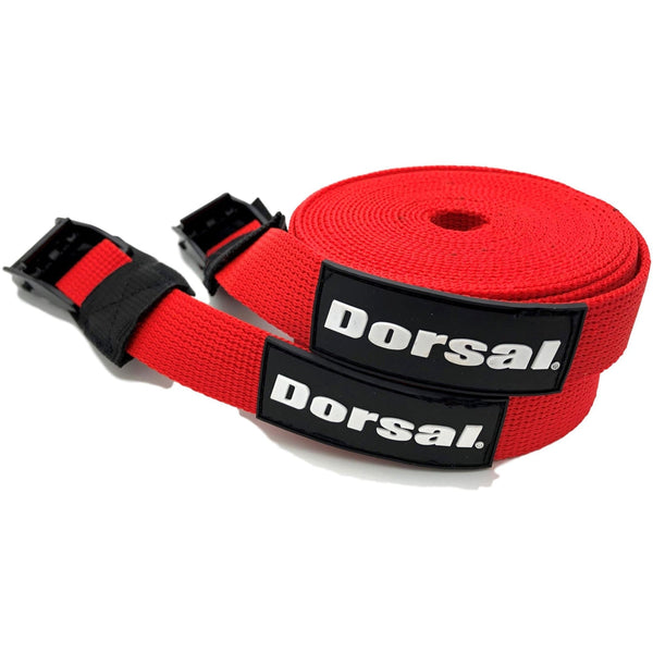 DORSAL Tie-Down Straps for Padded Roof Rack Crossbars, 2-Pack