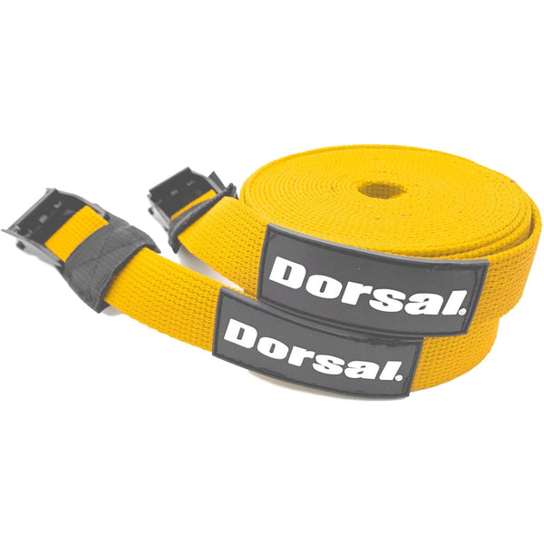 DORSAL Tie-Down Straps for Padded Roof Rack Crossbars, 2-Pack